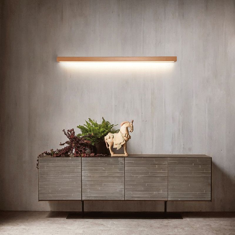 Ozumi moderni LED-seinävalaisin – puuta ja akryyliä, 1/2-valoinen