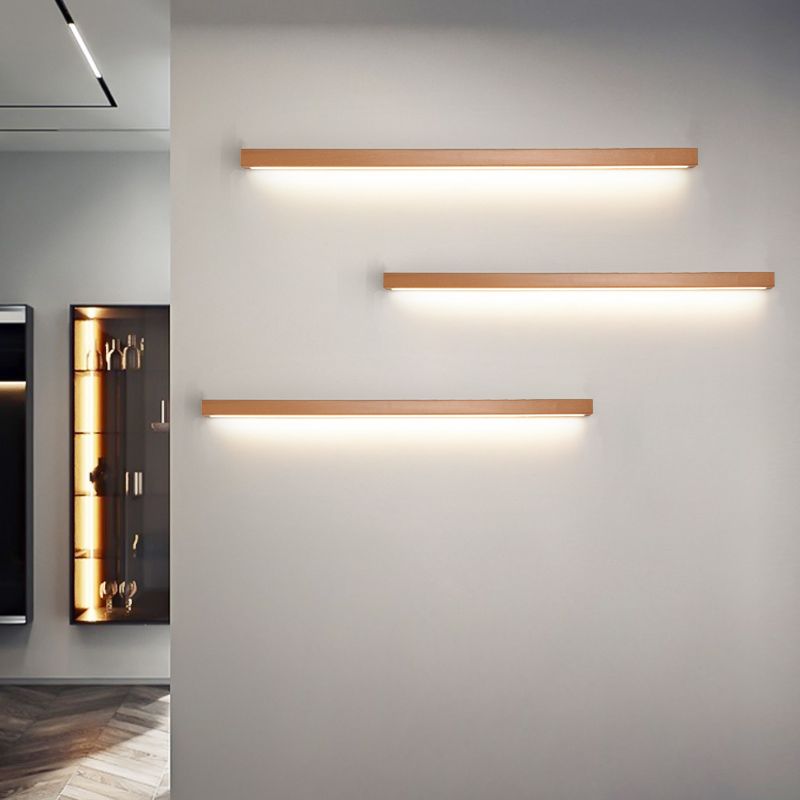 Ozumi moderni LED-seinävalaisin – puuta ja akryyliä, 1/2-valoinen