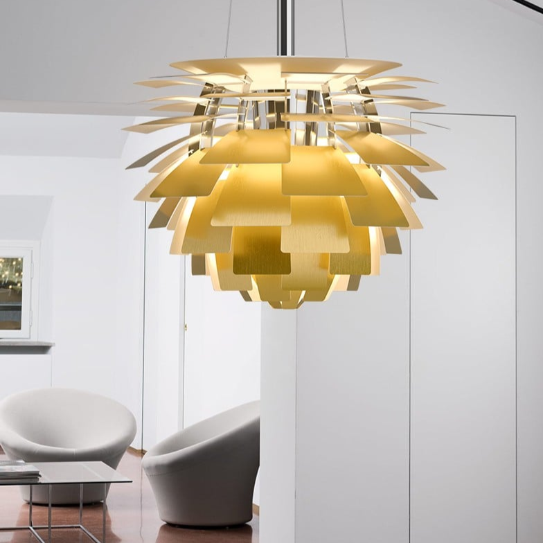 NovaLuxe LumaArc Pendant Light Featuring Artichoke Design