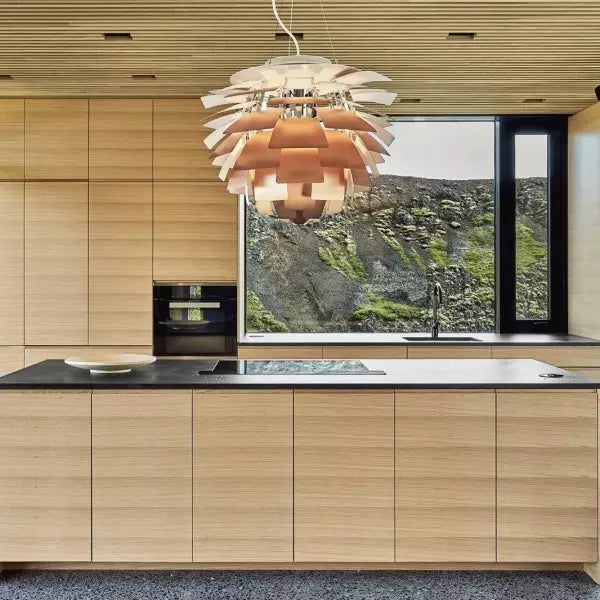 NovaLuxe LumaArc Pendant Light Featuring Artichoke Design