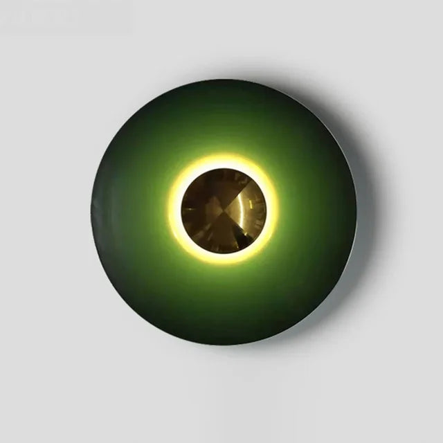 ColorBurst Modern Round Lamp — LED Light Waves, Color Options