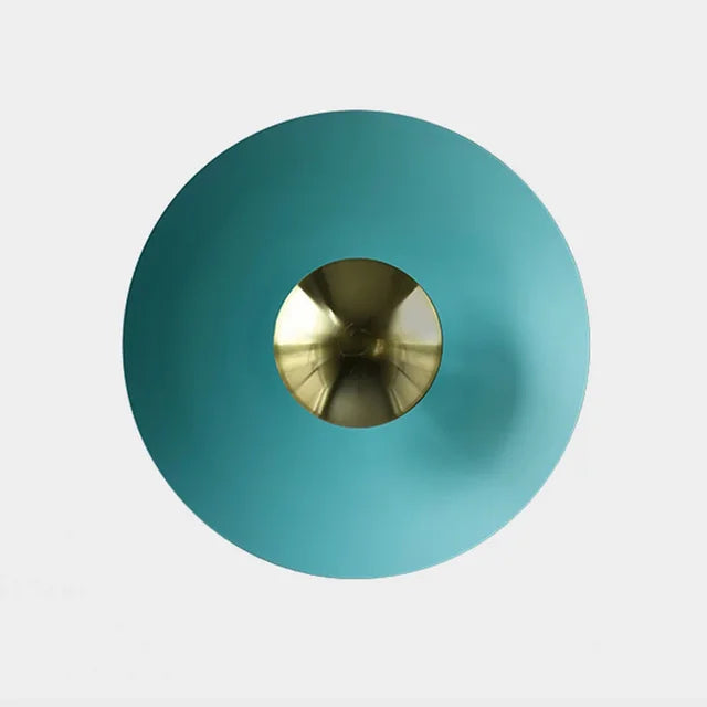 ColorBurst Modern Round Lamp — LED Light Waves, Color Options