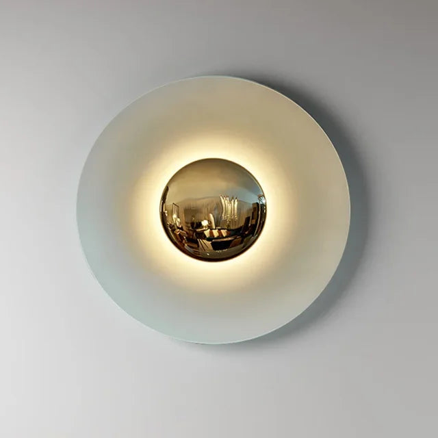 ColorBurst Modern Round Lamp — LED Light Waves, Color Options