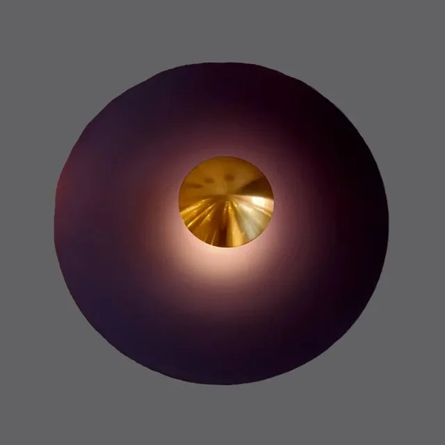 ColorBurst Modern Round Lamp — LED Light Waves, Color Options