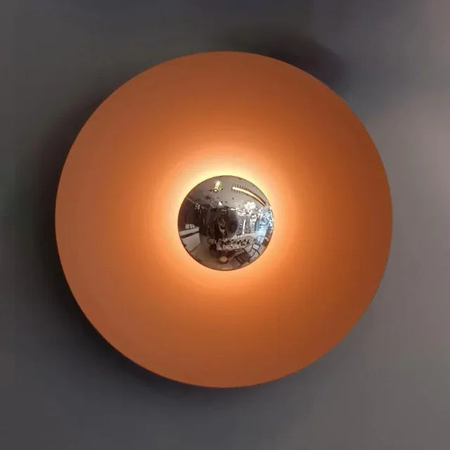 ColorBurst Modern Round Lamp — LED Light Waves, Color Options