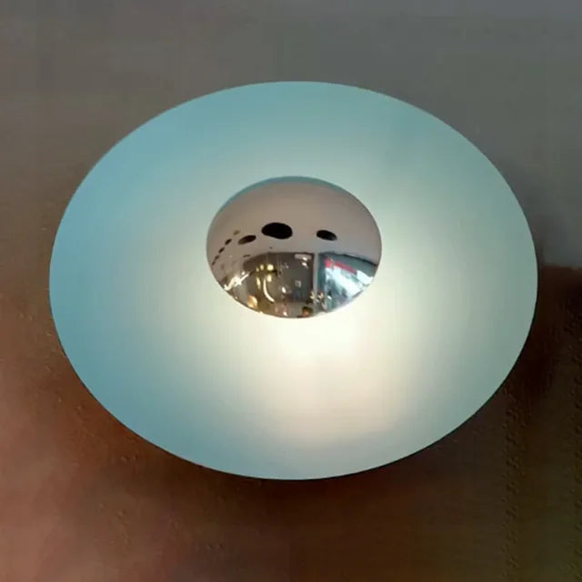 ColorBurst Modern Round Lamp — LED Light Waves, Color Options