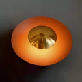 ColorBurst Modern Round Lamp — LED Light Waves, Color Options