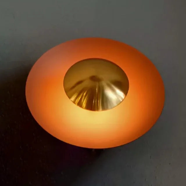 ColorBurst Modern Round Lamp — LED Light Waves, Color Options