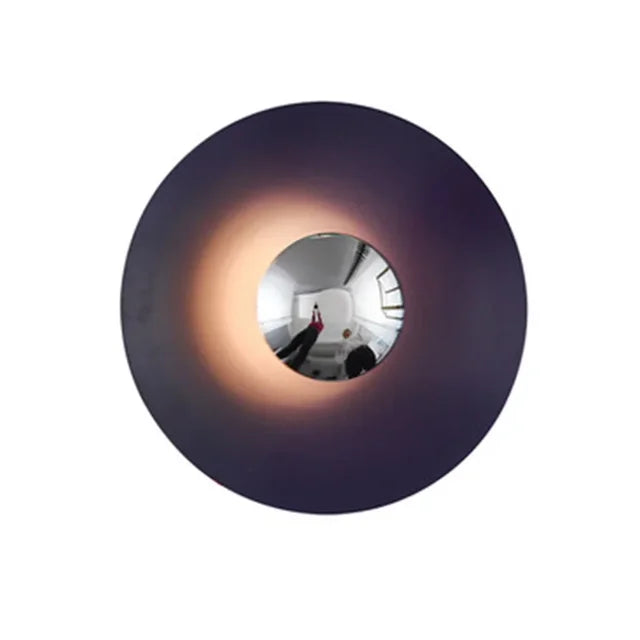 ColorBurst Modern Round Lamp — LED Light Waves, Color Options