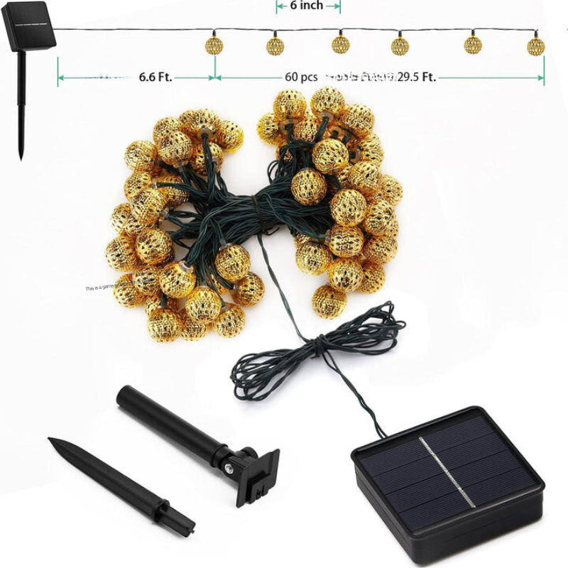 Sunglow Strings Moroccan Waterproof Solar Light Chains