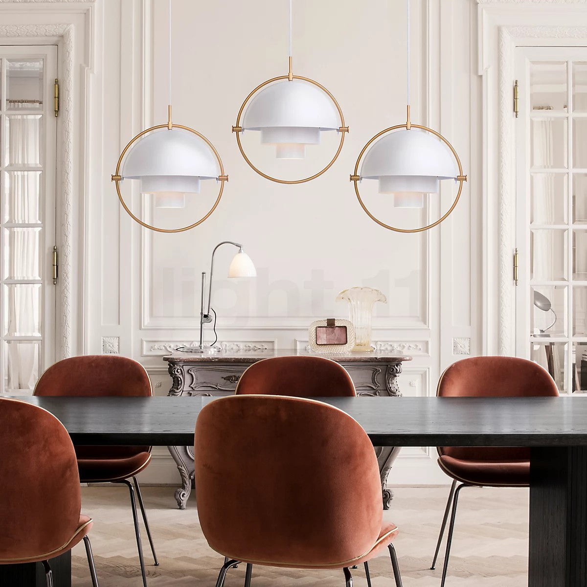 Pendellampa med flera ljuskällor — dansk designlampa i flera lager