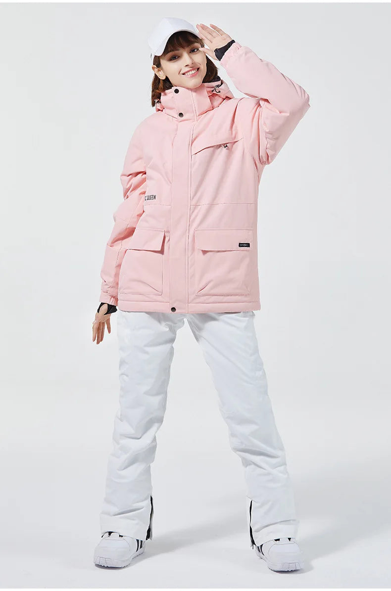 Winddichte, gefütterte Winterjacke für Herren und Damen – lässige Passform