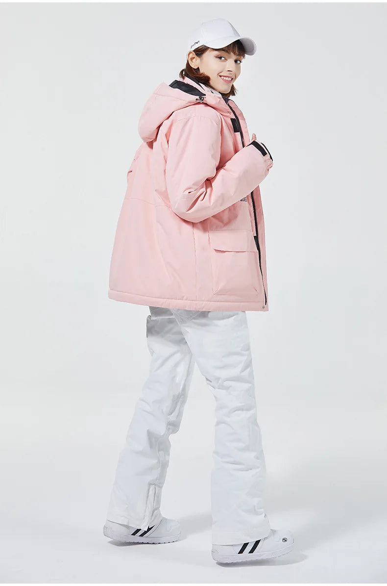 Winddichte, gefütterte Winterjacke für Herren und Damen – lässige Passform