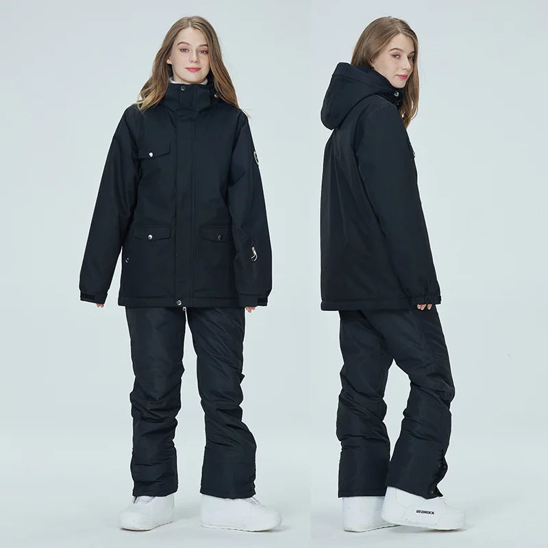 Winddichte, gefütterte Winterjacke für Herren und Damen – lässige Passform