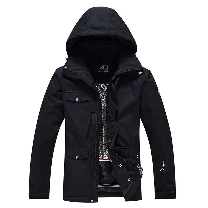 Winddichte, gefütterte Winterjacke für Herren und Damen – lässige Passform