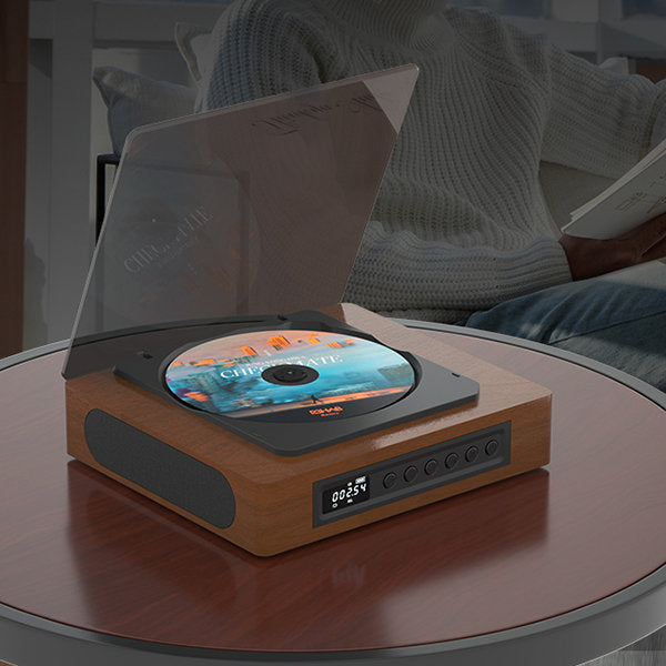 Aurora Retro-Bluetooth-CD-Player – Kompaktes Design, USB-C-Konnektivität