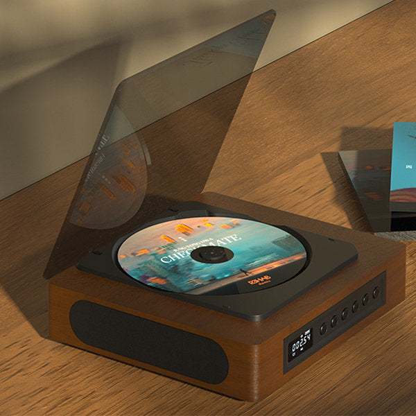 Aurora Retro-Bluetooth-CD-Player – Kompaktes Design, USB-C-Konnektivität