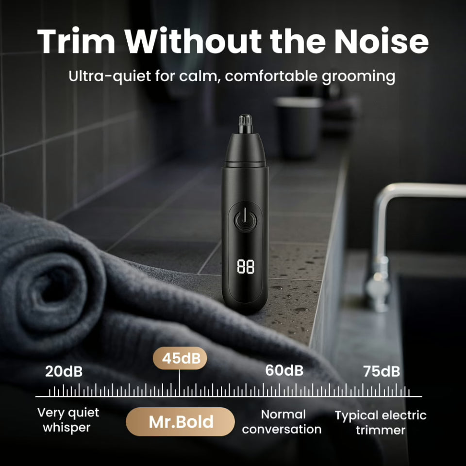 آلة تشذيب شعر الأنف للرجال AstraTrim — مقاومة للماء، تشغيل هادئ، USB-C