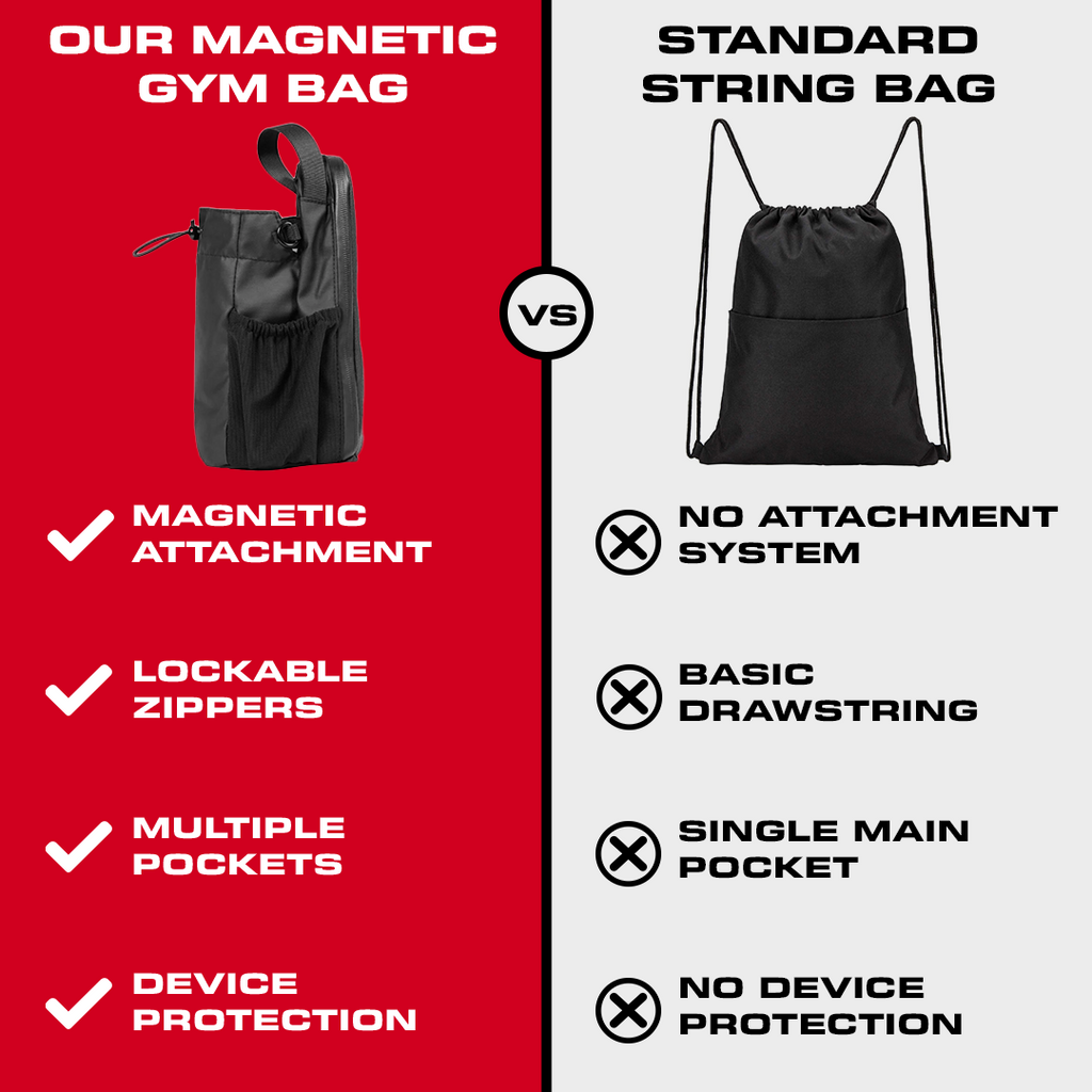 Magnetic Gym Bag — Hands-Free Storage for Workout Essentials