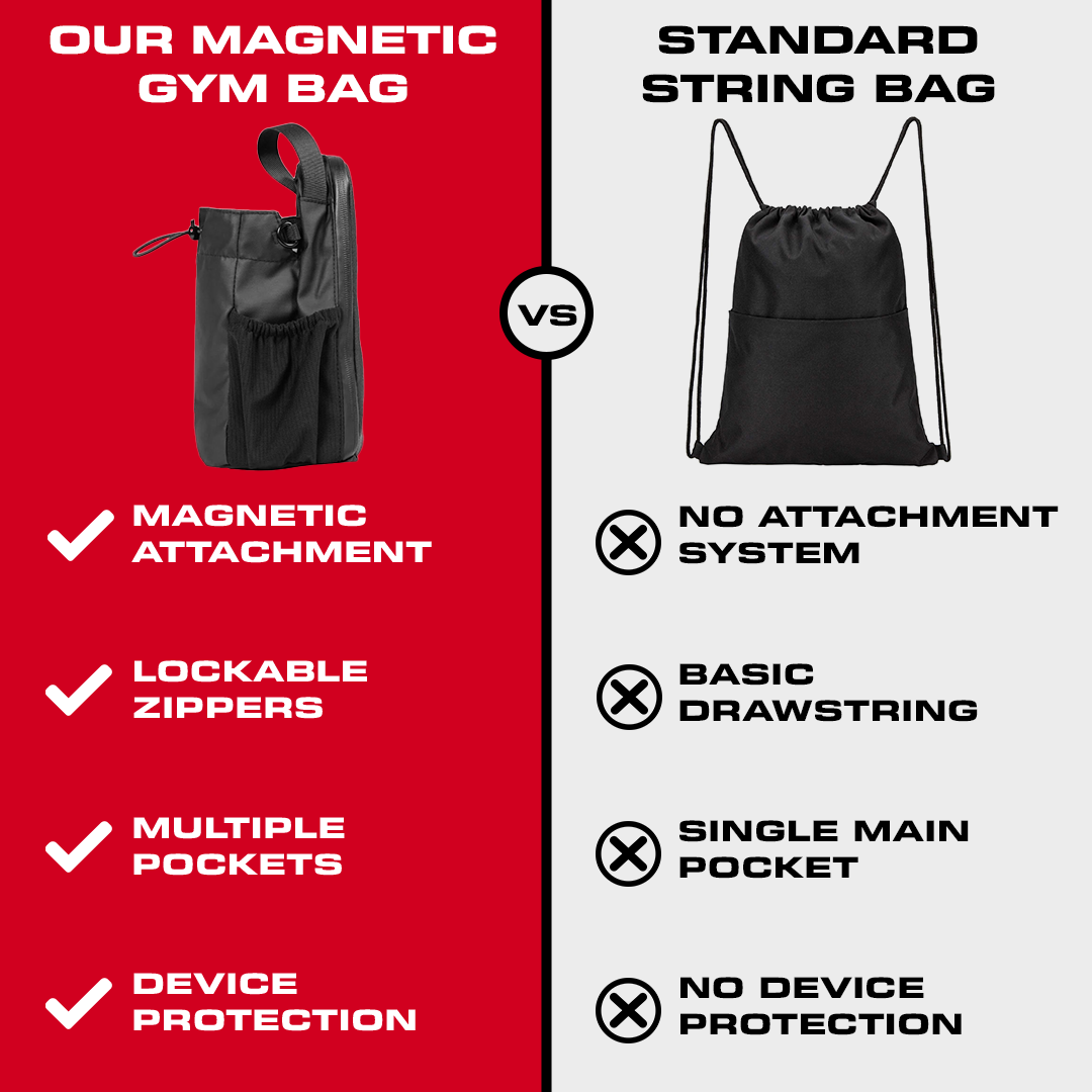 Magnetic Gym Bag — Hands-Free Storage for Workout Essentials