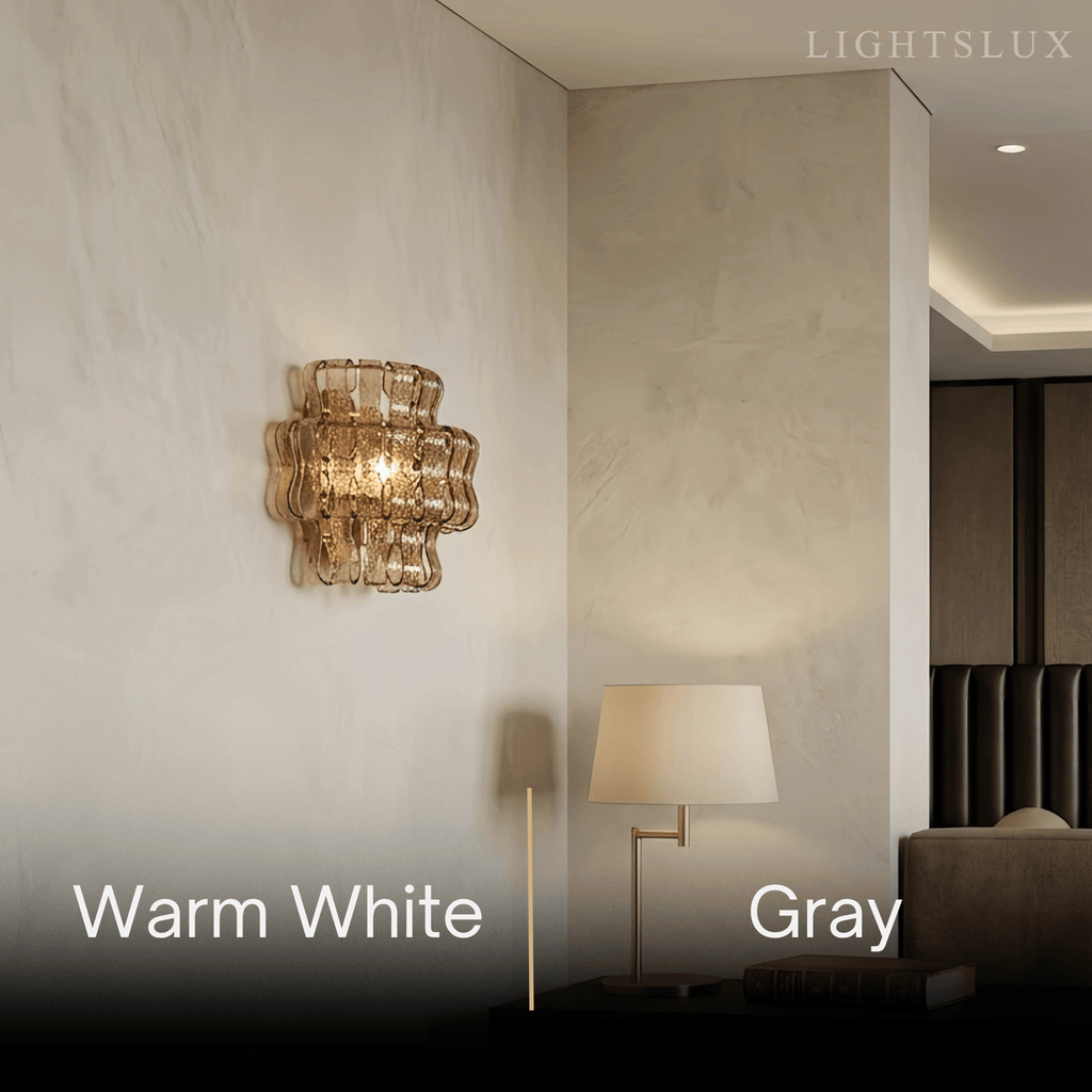 Art Deco Luxury Wall Light– Metal & Glass Antique Brass for Living Room - Flindria