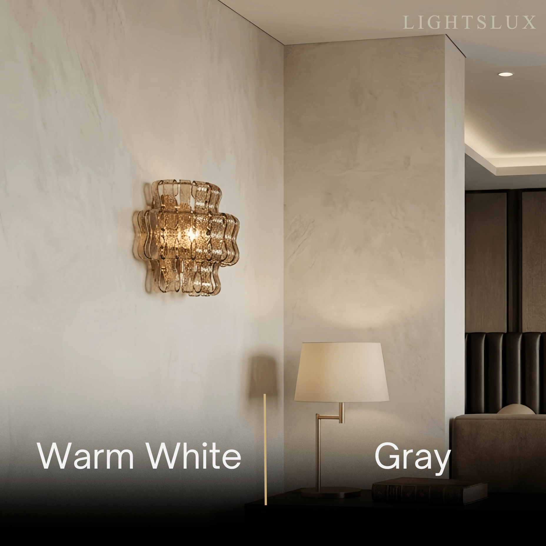 Art Deco Luxury Wall Light– Metal & Glass Antique Brass for Living Room - Flindria