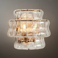 Art Deco Luxury Wall Light– Metal & Glass Antique Brass for Living Room - Flindria