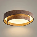 Wabi-Sabi Ceiling Light -- Metal & Acrylic with Walnut Finish for Living Room - Flindria