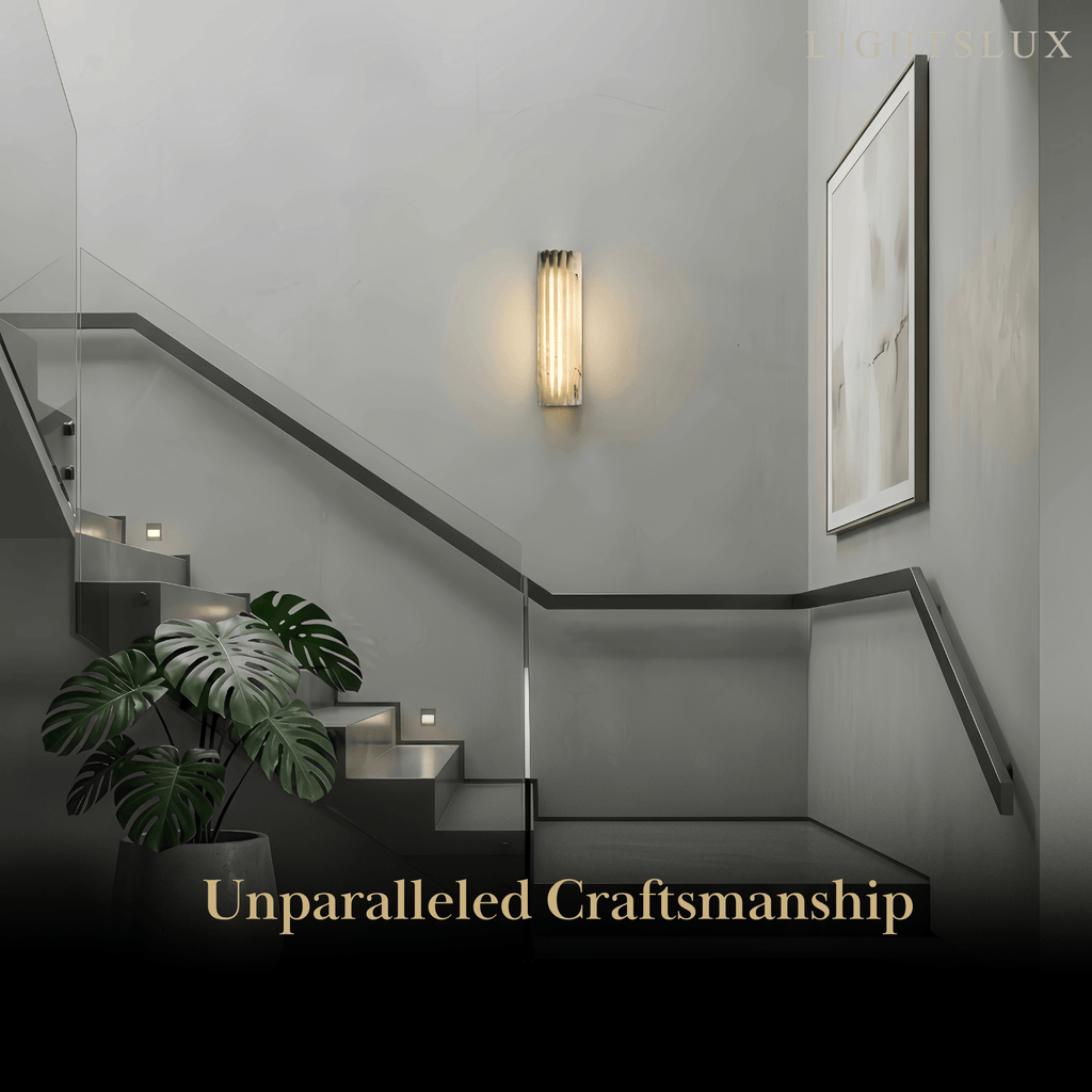 Modern Alabaster Wall Light — White for Living Room - Flindria