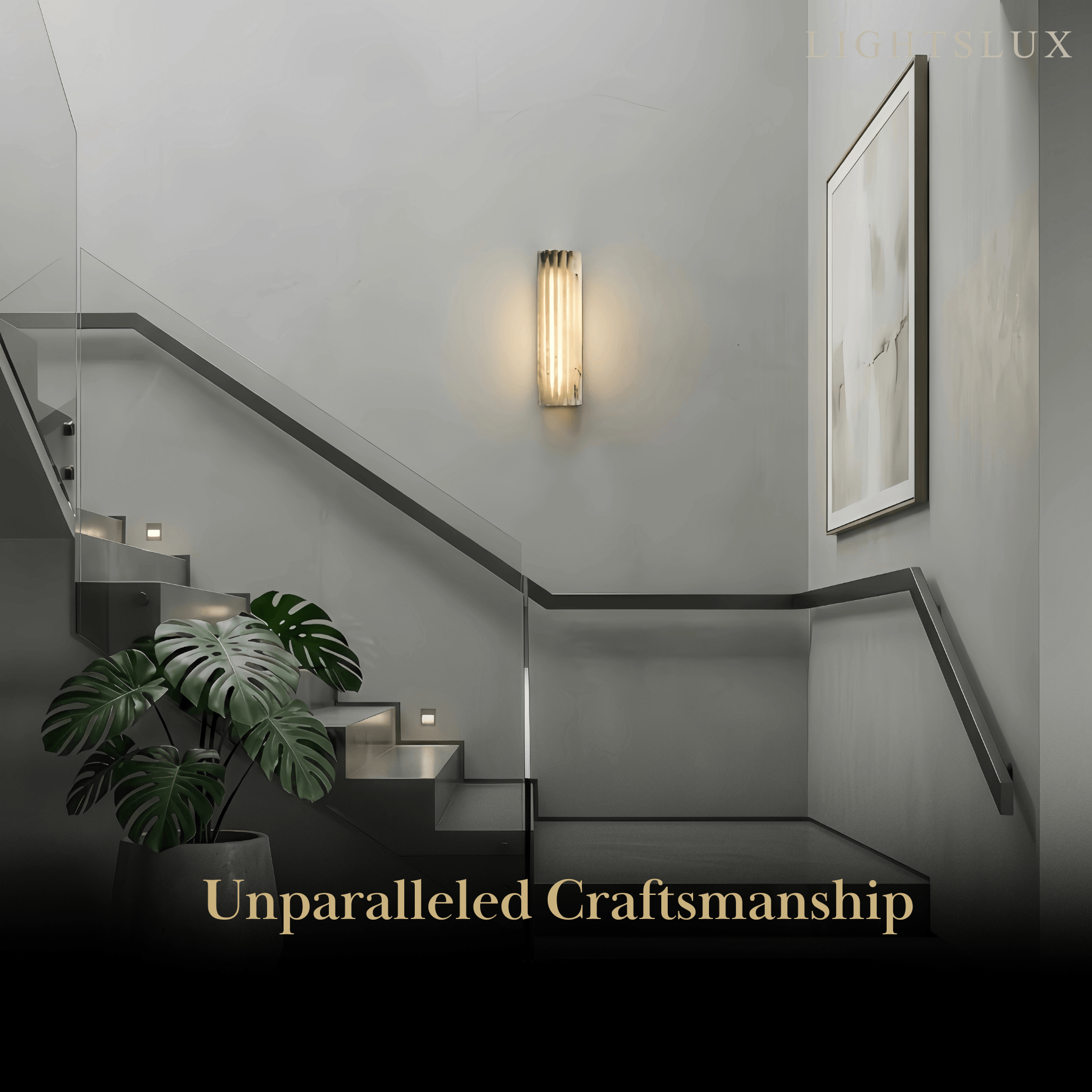 Modern Alabaster Wall Light — White for Living Room - Flindria