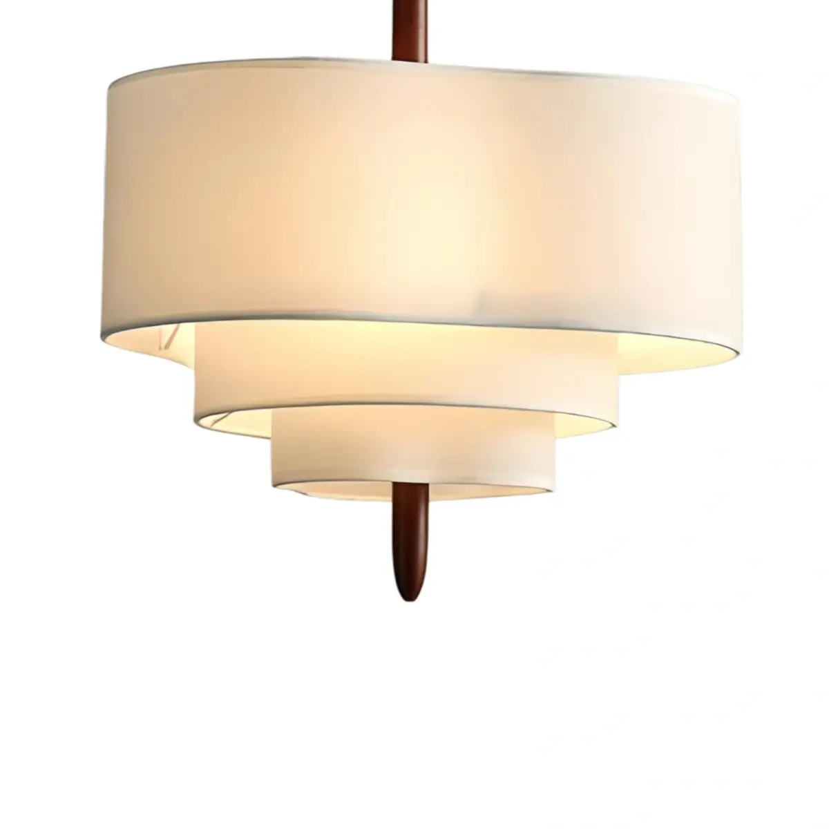 Modern Fabric Pendant Light – White or Green for Dining Room - Flindria