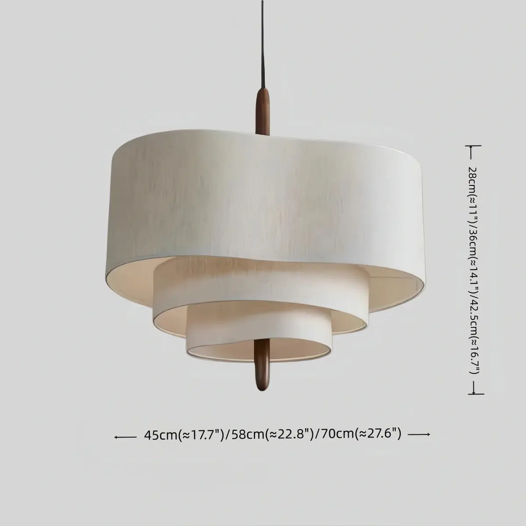 Modern Fabric Pendant Light – White or Green for Dining Room - Flindria