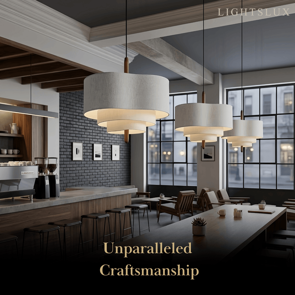 Modern Fabric Pendant Light – White or Green for Dining Room - Flindria