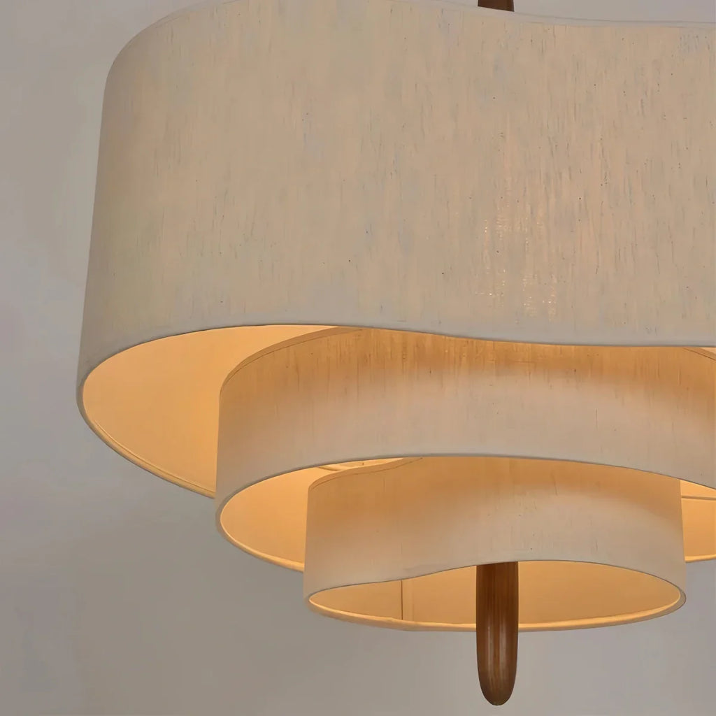 Modern Fabric Pendant Light – White or Green for Dining Room - Flindria