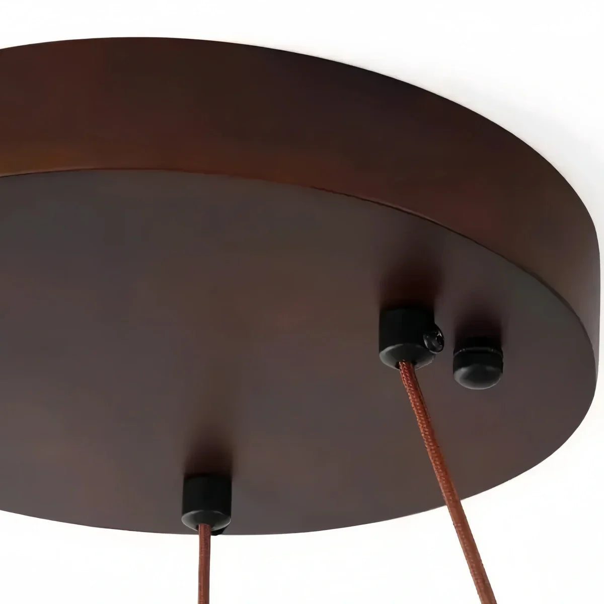 Lámpara colgante moderna de travertino — Amarillo/nogal para comedor - Flindria