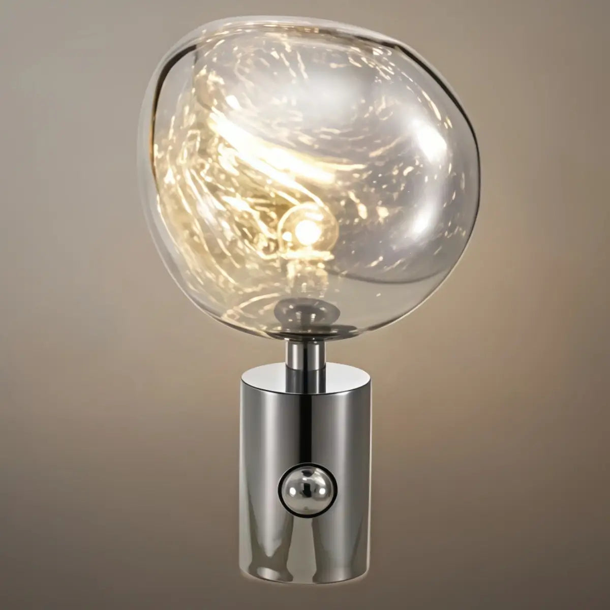 Moderne Bordlampe — Metal Krom/Guld/Rød til Stue - Flindria