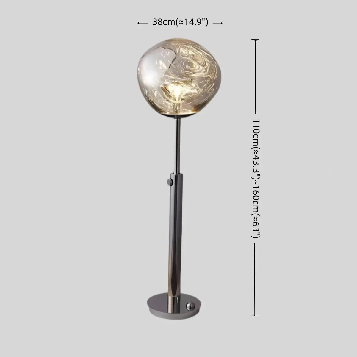 Modern Floor Lamp — Metal Aluminum for Living Room - Flindria