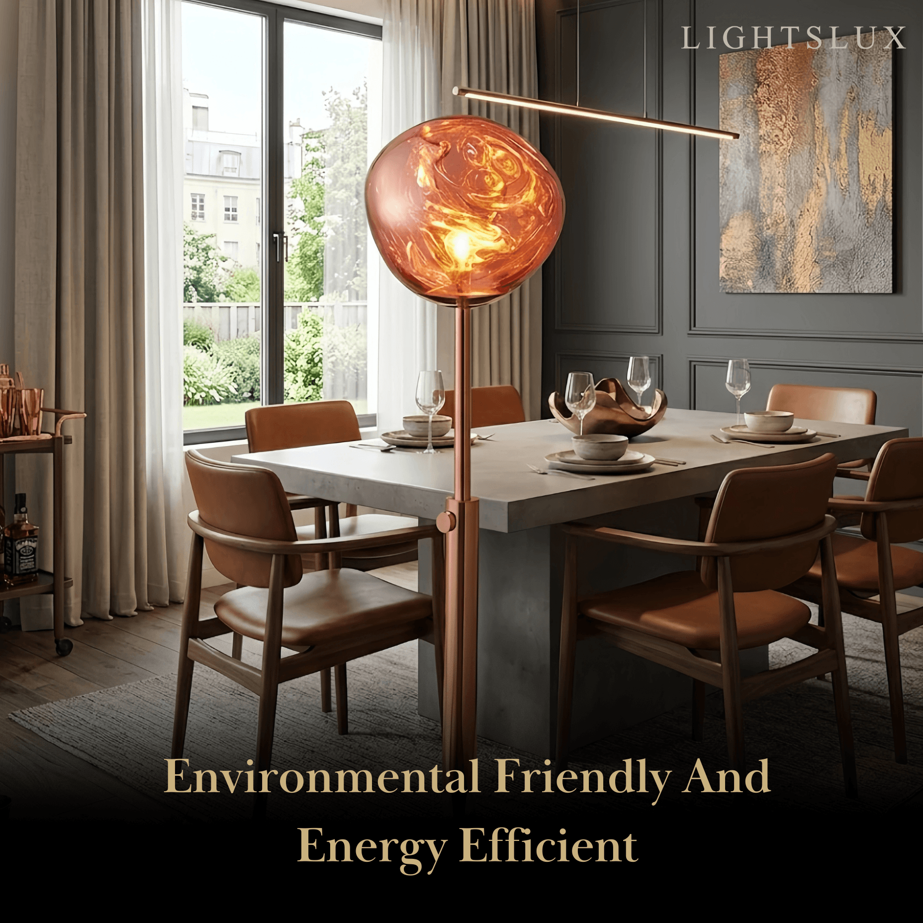 Lampadaire moderne — Métal aluminium pour salon - Flindria