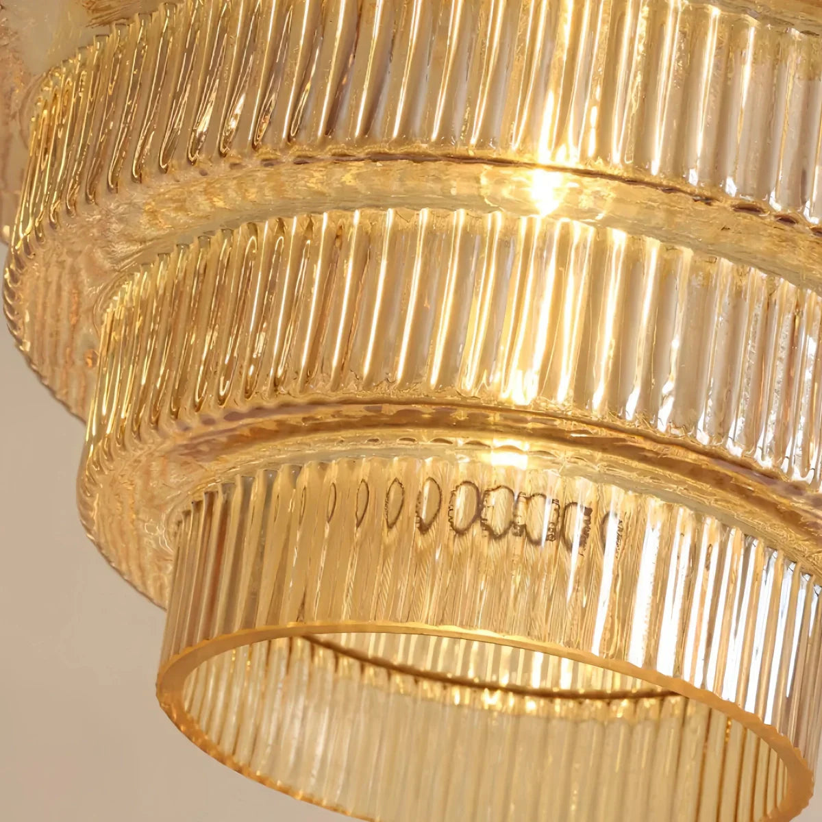 Modern Glass Pendant Light -- Brass & Amber/Smoke Gray for Dining Room - Flindria