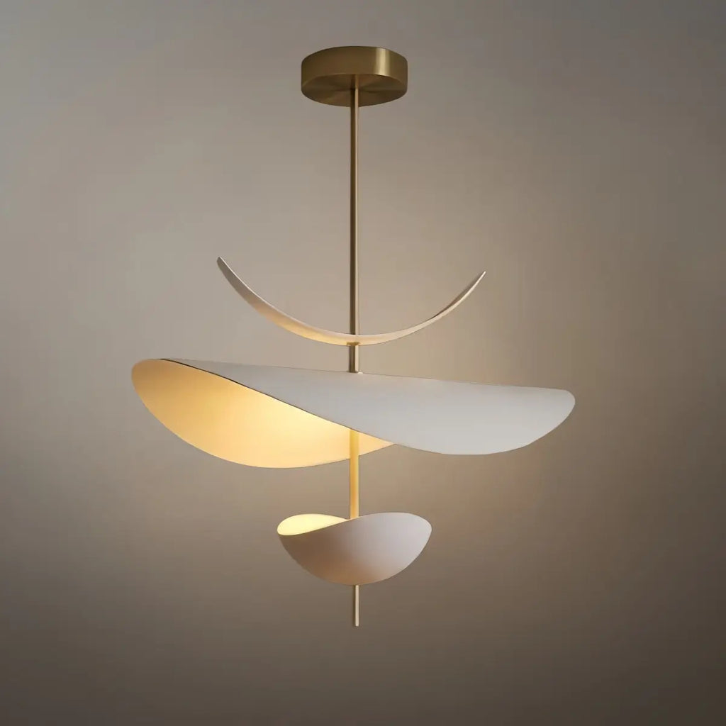 Nordic Pendant Lamp — White Layered Design for Dining Room - Flindria