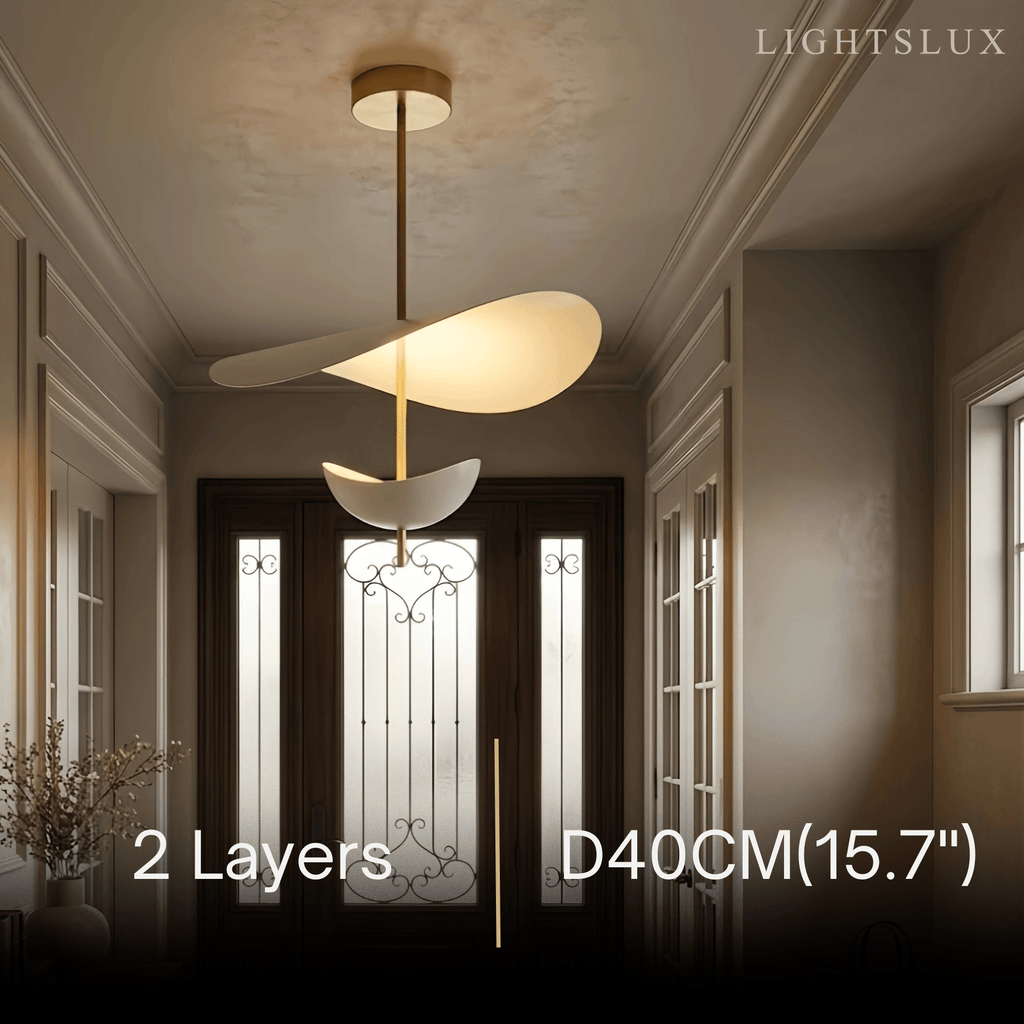 Nordic Pendant Lamp — White Layered Design for Dining Room - Flindria