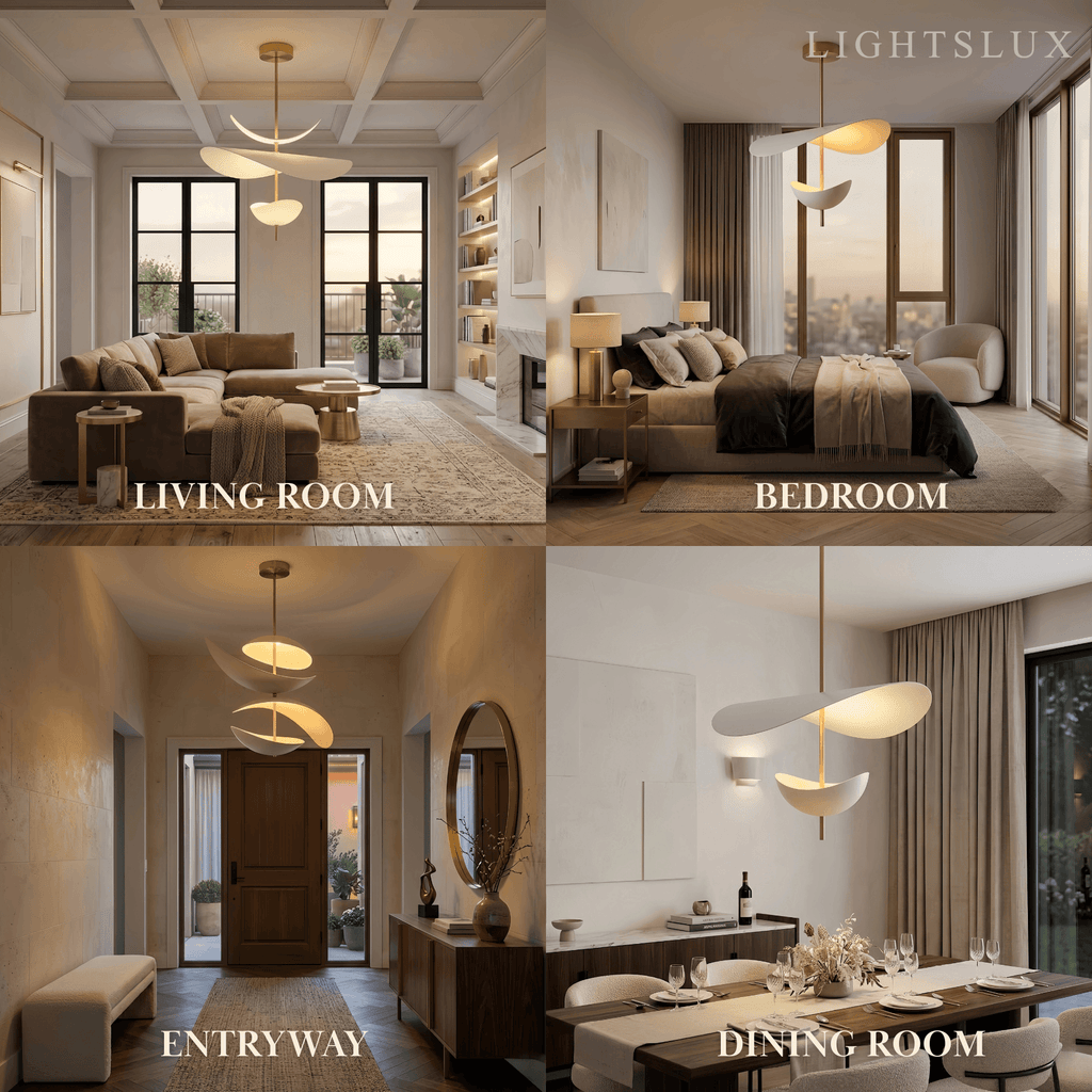 Nordic Pendant Lamp — White Layered Design for Dining Room - Flindria