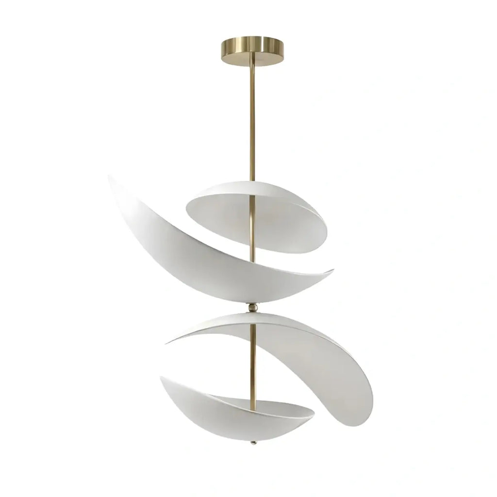 Nordic Pendant Lamp — White Layered Design for Dining Room - Flindria