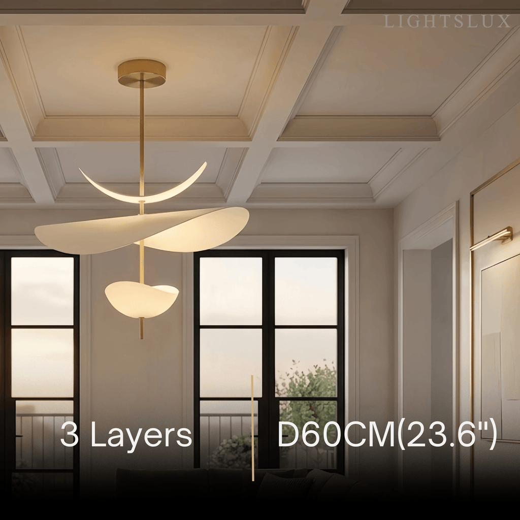 Nordic Pendant Lamp — White Layered Design for Dining Room - Flindria