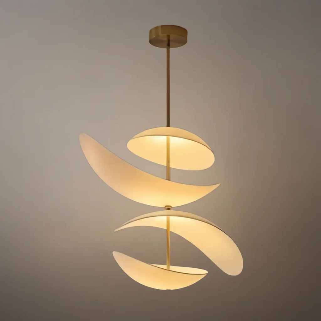 Nordic Pendant Lamp — White Layered Design for Dining Room - Flindria