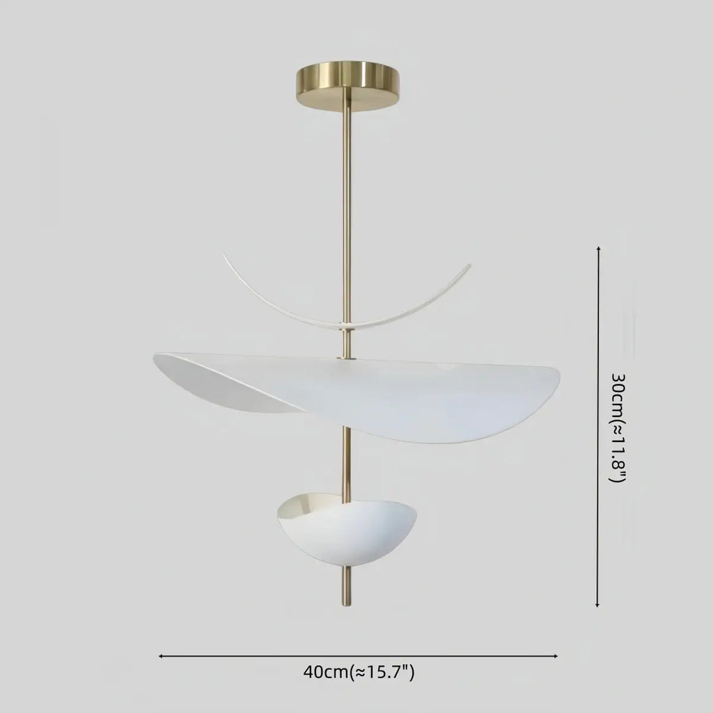 Nordic Pendant Lamp — White Layered Design for Dining Room - Flindria