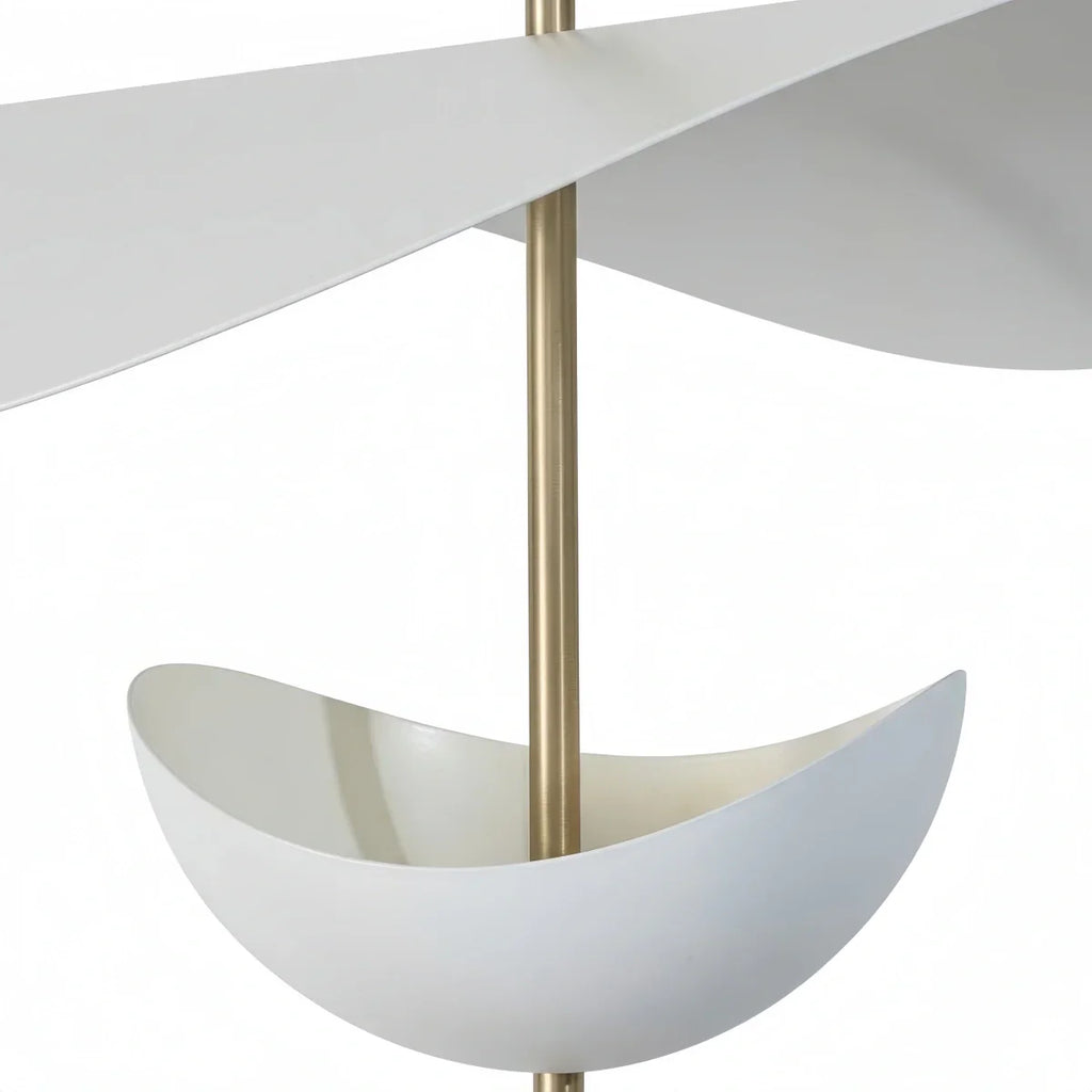 Nordic Pendant Lamp — White Layered Design for Dining Room - Flindria