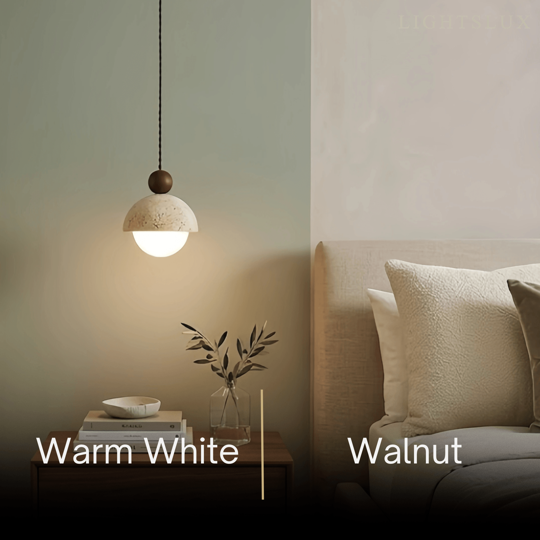Modern Travertine Pendant Light  —  Natural for Dining Room - Flindria