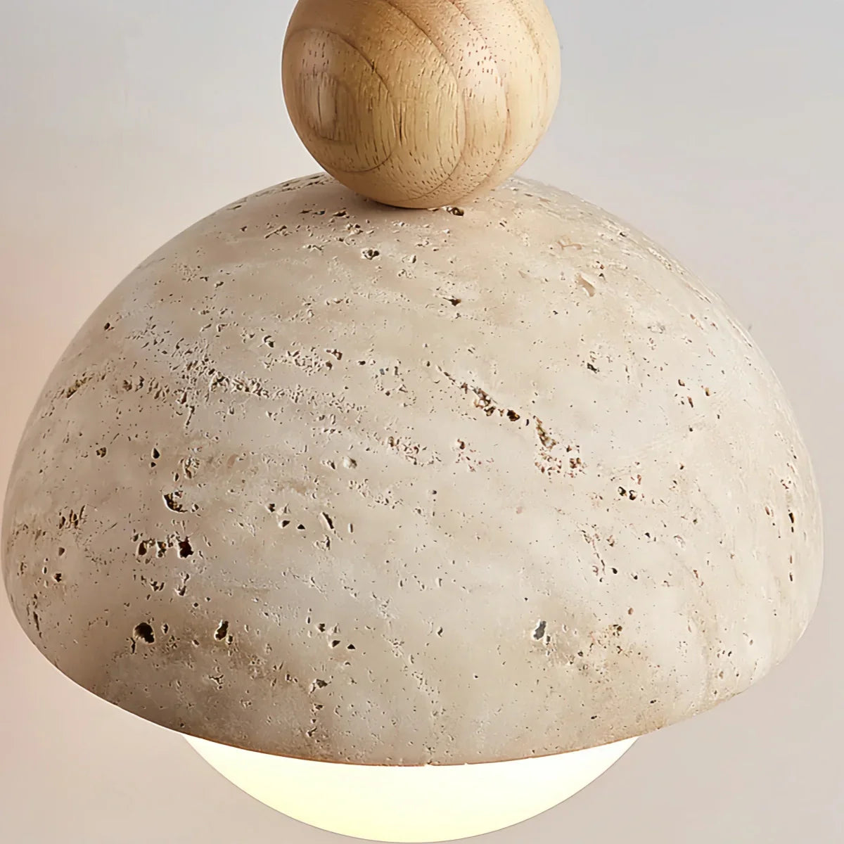 Modern Travertine Pendant Light  —  Natural for Dining Room - Flindria