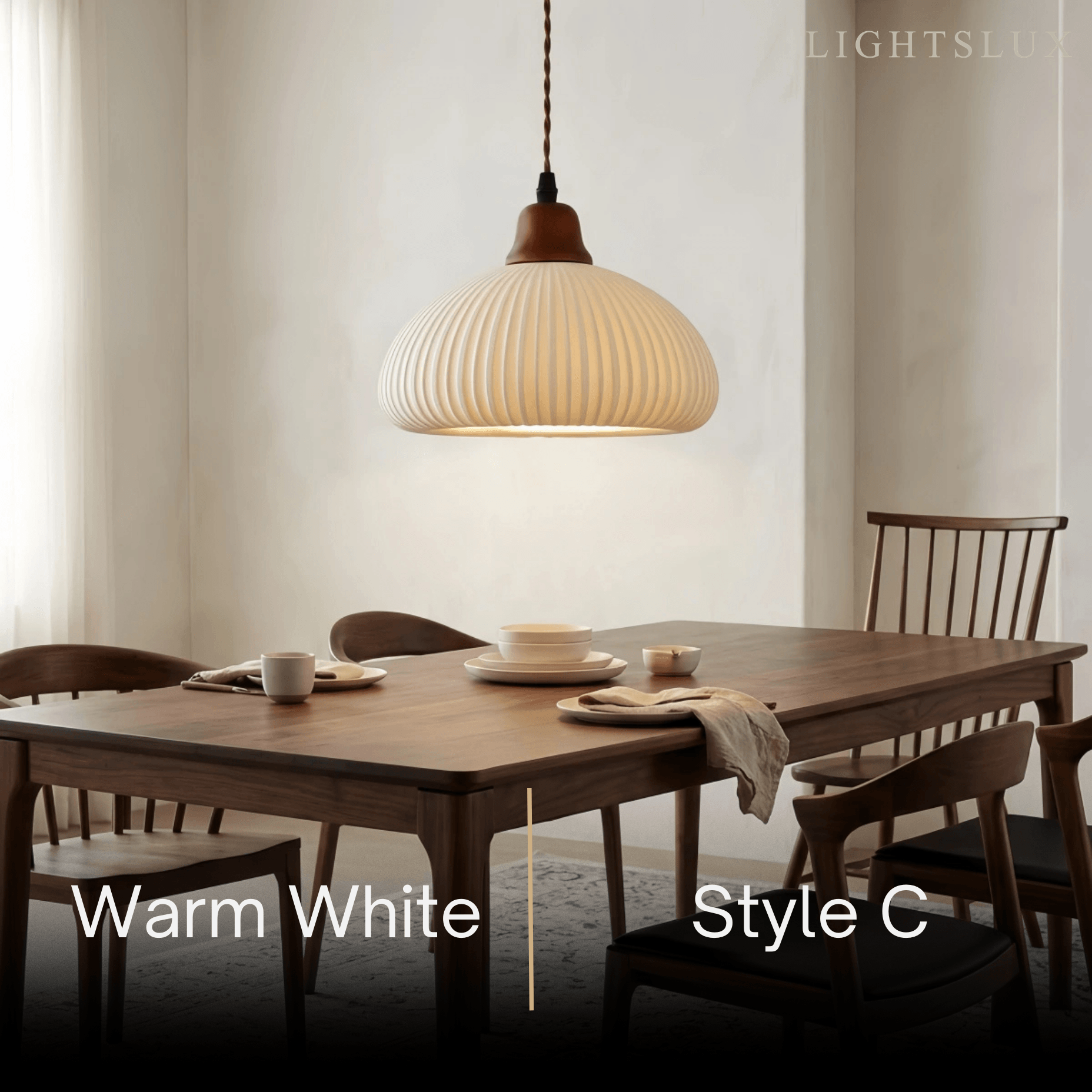 Contemporary Dome Pendant Light – Metal & Ceramic White for Bedroom Dining Room - Flindria